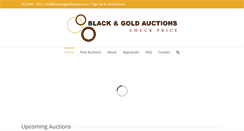 Desktop Screenshot of blackandgoldauctions.com